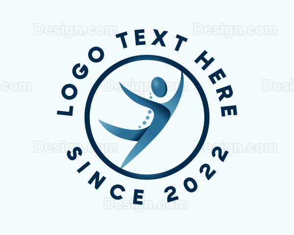 Chiropractor Spine Healthcare Logo