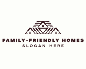 Residence Roofing Construction logo design