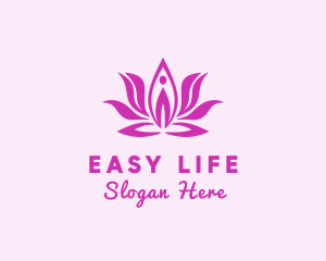 Flower Relaxation Spa logo design