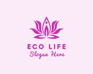 Flower Relaxation Spa logo design