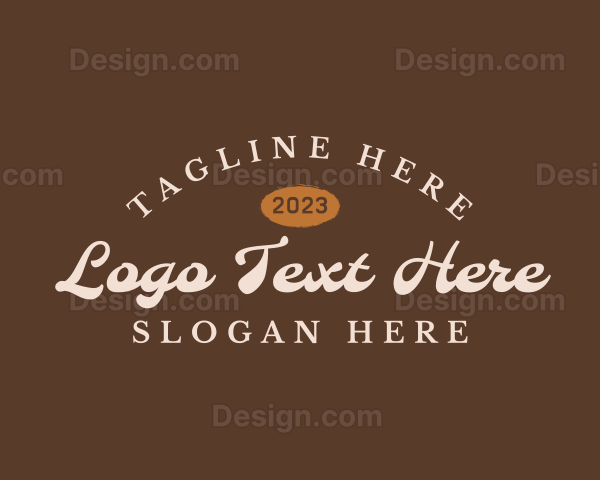 Hipster Cursive Business Logo