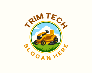 Lawn Mower Garden logo design