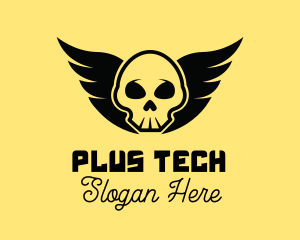 Winged Skull Pirate logo design