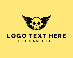 Winged Skull Pirate logo