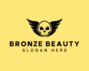 Winged Skull Pirate logo design