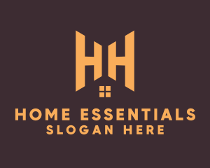 Double H House  logo design