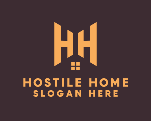 Double H House  logo design