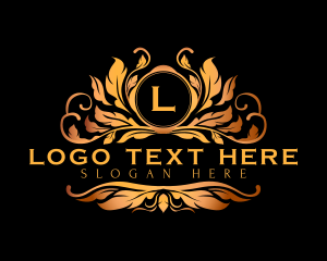 Luxury Floral Crest logo