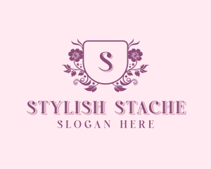 Stylish Wedding Flower Arrangement logo design