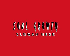Scary Halloween Wordmark logo