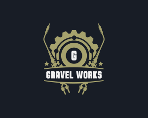 Gear Welding Torch Metalworks logo design