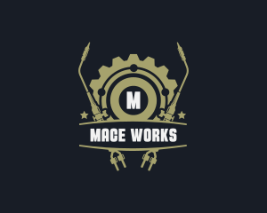 Gear Welding Torch Metalworks logo design