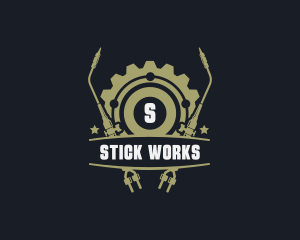 Gear Welding Torch Metalworks logo design