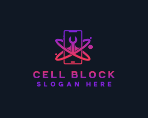 Cyber Tech Phone logo design