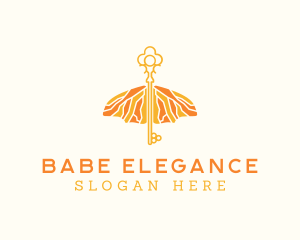 Elegant Wings Key logo design