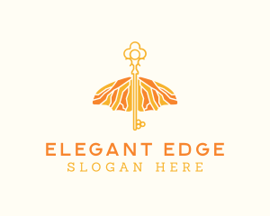 Elegant Wings Key logo design