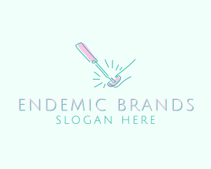 Nail Salon Wellness Spa  logo design