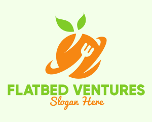 Orange Fruit Planet logo design