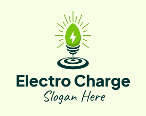 Electric Lamp Dart Lighting logo design