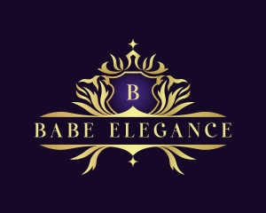 Luxury Royalty Crest Decorative logo design