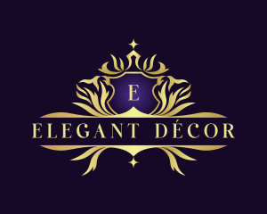 Luxury Royalty Crest Decorative logo design