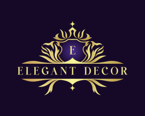 Luxury Royalty Crest Decorative logo design