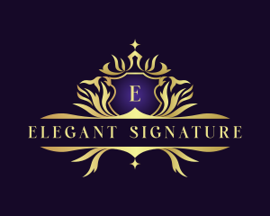 Luxury Royalty Crest Decorative logo design