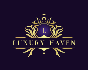 Luxury Royalty Crest Decorative logo design