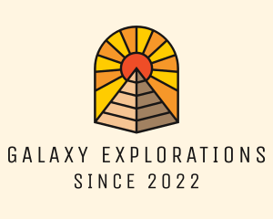 Sun Pyramid Tourism  logo design