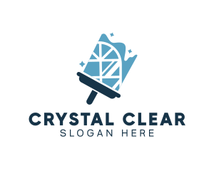 Cleaning Window Squeegee logo design