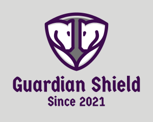 Medieval Horse Shield logo design