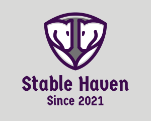 Medieval Horse Shield logo