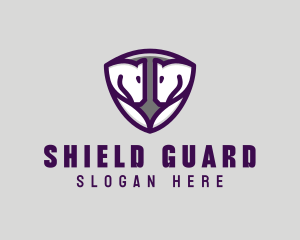 Medieval Horse Shield logo design