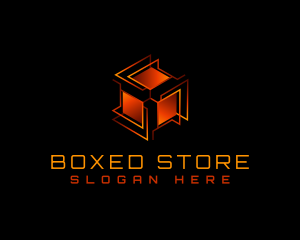 Tech Box Cube logo design