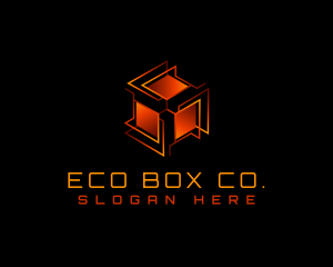 Tech Box Cube logo design