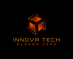 Tech Box Cube logo design