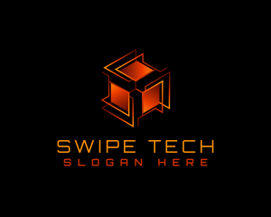 Tech Box Cube logo design