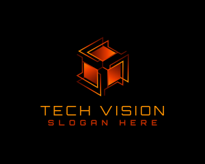 Tech Box Cube logo design