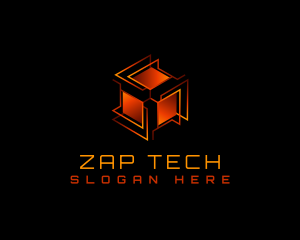 Tech Box Cube logo design