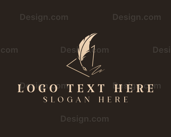 Feather Quill Pen Logo