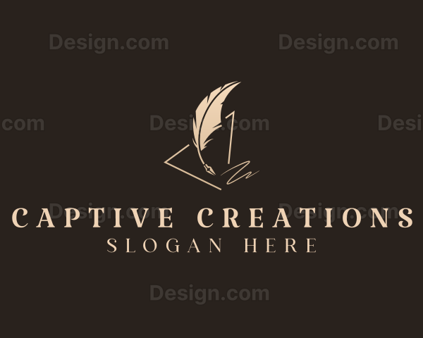 Feather Quill Pen Logo