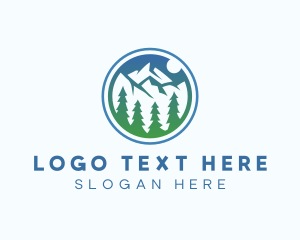 Tree - Ice Mountain Valley logo design
