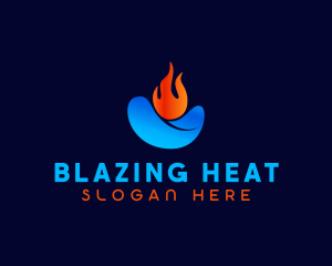 Water Flame Energy logo design