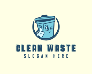 Rubbish Garbage Trash Bin logo
