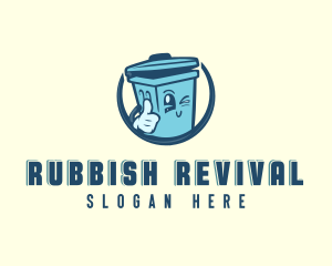 Rubbish Garbage Trash Bin logo