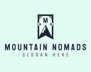 Mountain Star Banner logo design