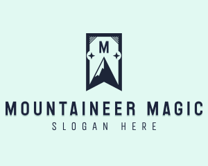 Mountain Star Banner logo design