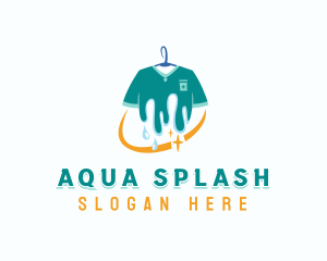 Shirt Laundry Washing logo design