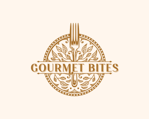 Fork Vegan Gourmet logo design