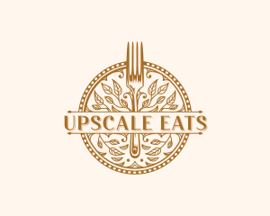 Fork Vegan Gourmet logo design